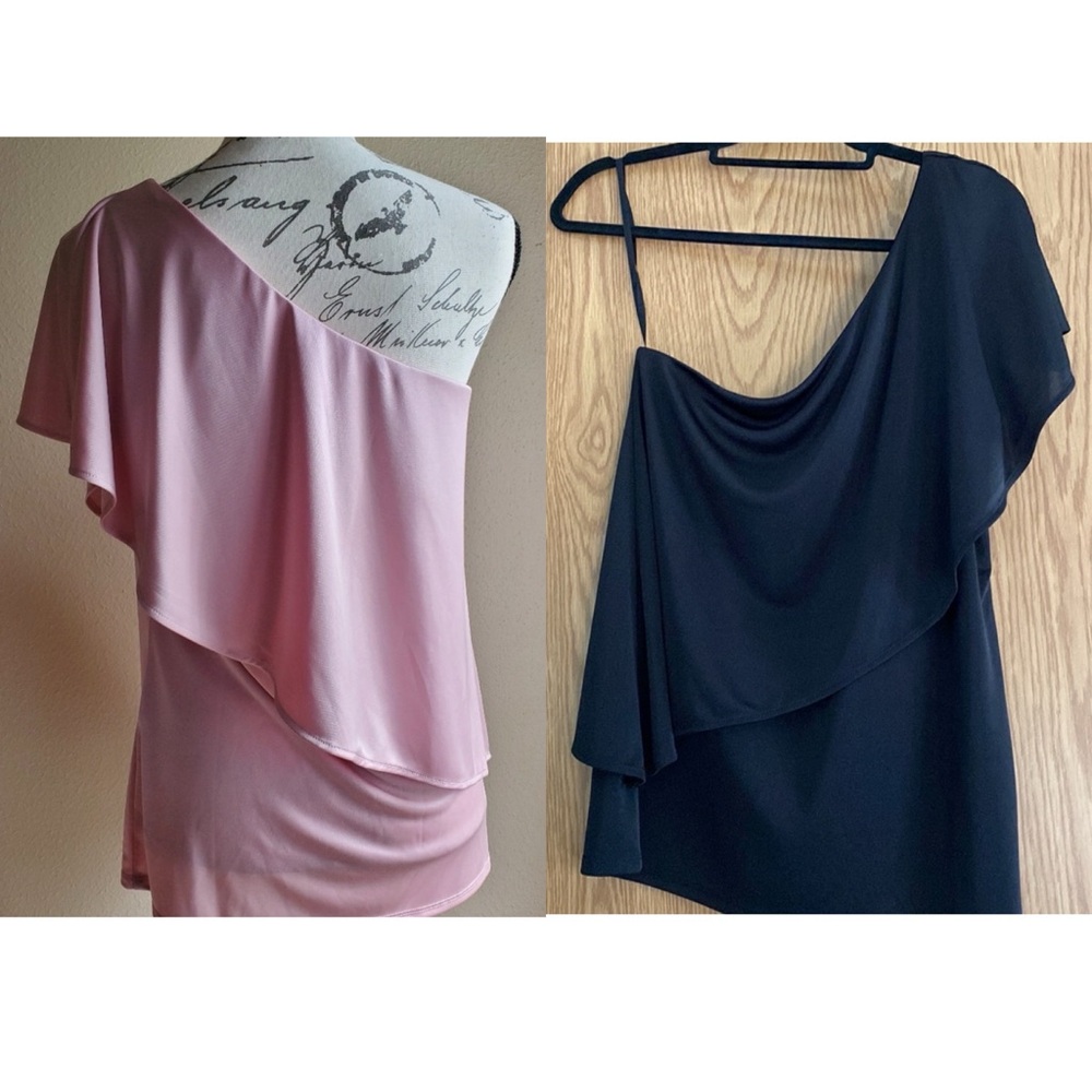NWT 2 White House Black Market one shoulder top